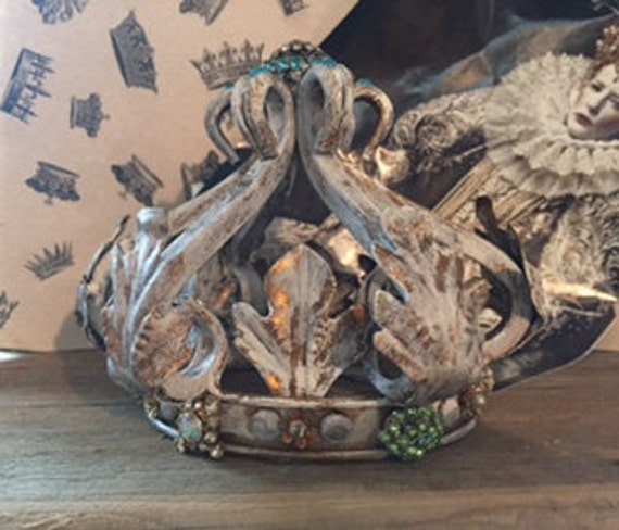 Marie Antoinette Crown Santos Embellished French Bavarian