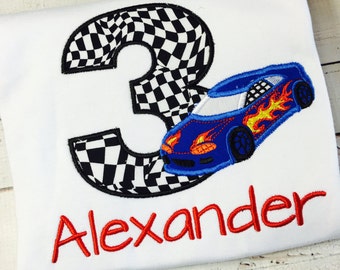 Hot Wheels Birthday Shirt / Race car birthday shirt / Car / hotweels / personalized / 1-9