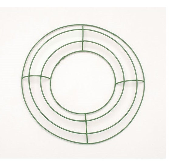 8 Inch Wire Wreath Frame Green