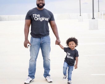 father's day matching shirt and onesie