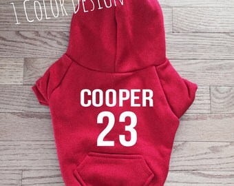 Customized One Color Design American Apparel Dog Hoodie