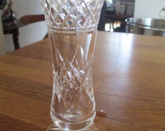 cut glass crystal vase , pedestal vase ref 9