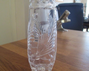 cut glass vase , pedestal vase ref 9