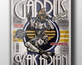 Calibrate This! - Garrus Vakarian Mass Effect Pinup Poster Print