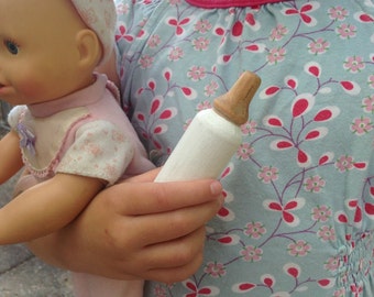 Baby Doll Bottle - Wooden Milk Bottle - Baby Bottle Prop - Waldorf Toy - Montessori Materials - Toddler Gift - Kids Wooden Toys
