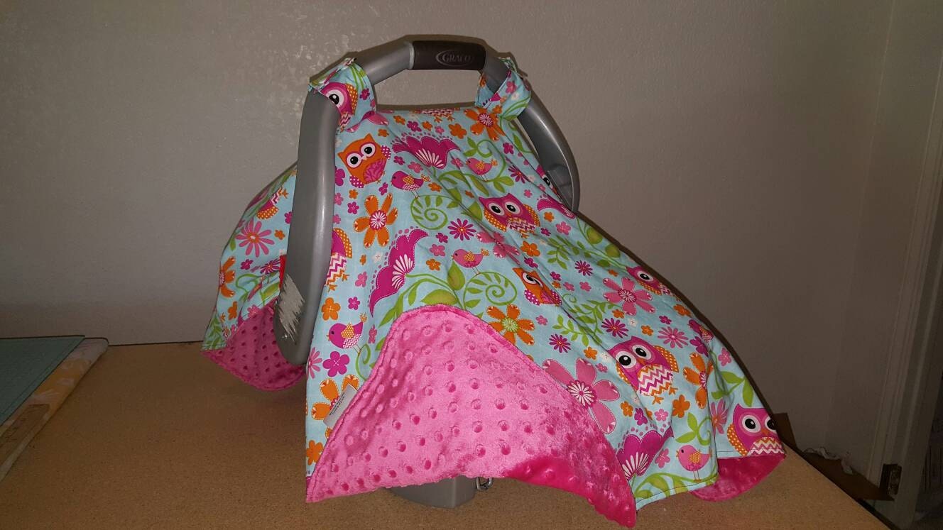 Owl baby accessories Carseat cover Canopy Blanket Baby