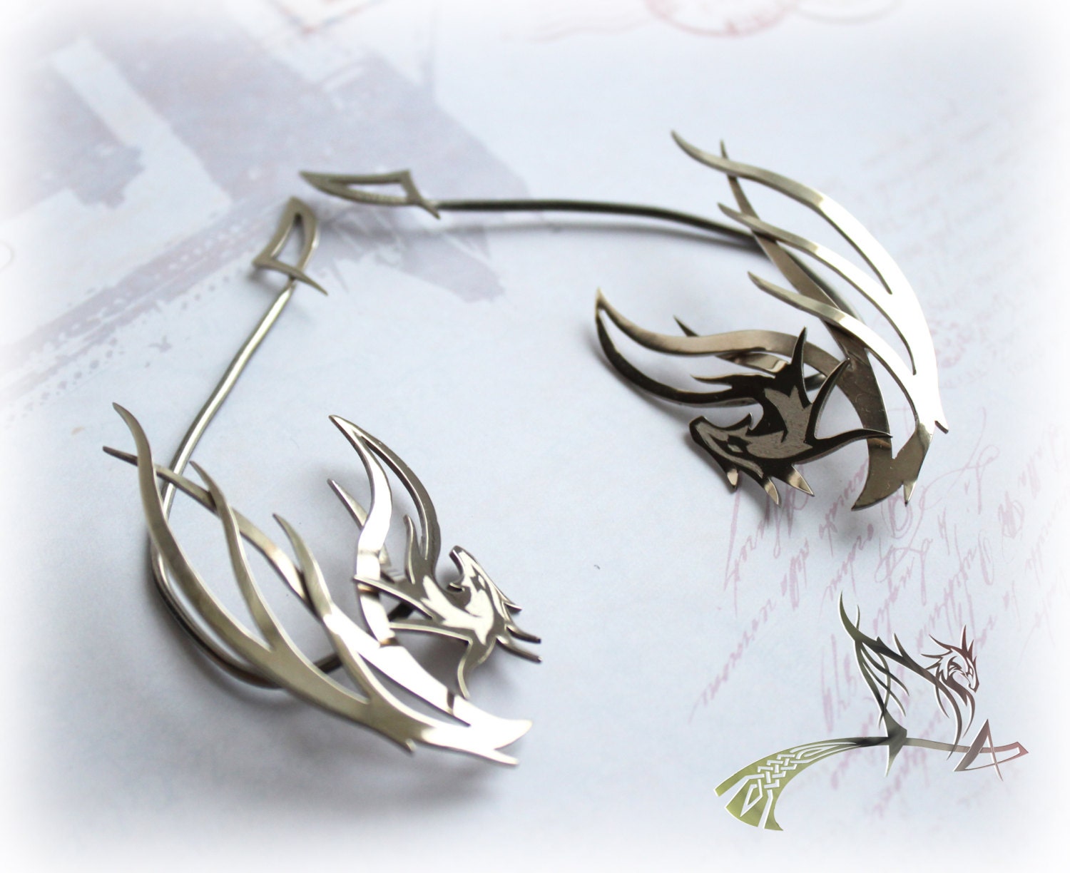 Ear Cuff Dragon Guardian Elf Ear Cuff jewelry art