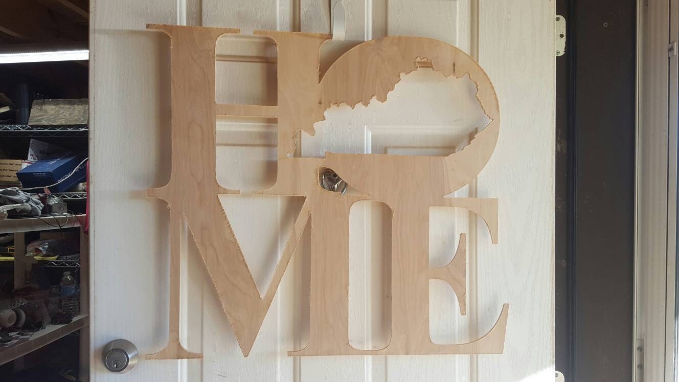 Home your State Wood Cut Out Unfinished Door Hanger