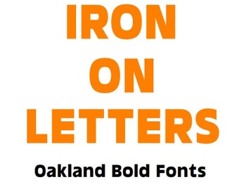 Fabric Iron On Letters, Iron On Applique Fonts, Monogram Letters, Iron On Names, Word Letters, DIY T Shirt, DIY Alphabet Book, DIY Gift