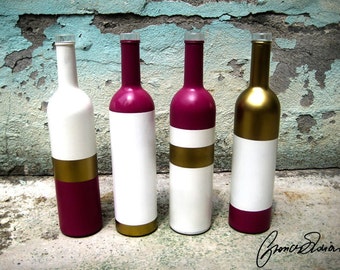 Bottiglie colorate - Colored Bottles - Glass Flowerpot