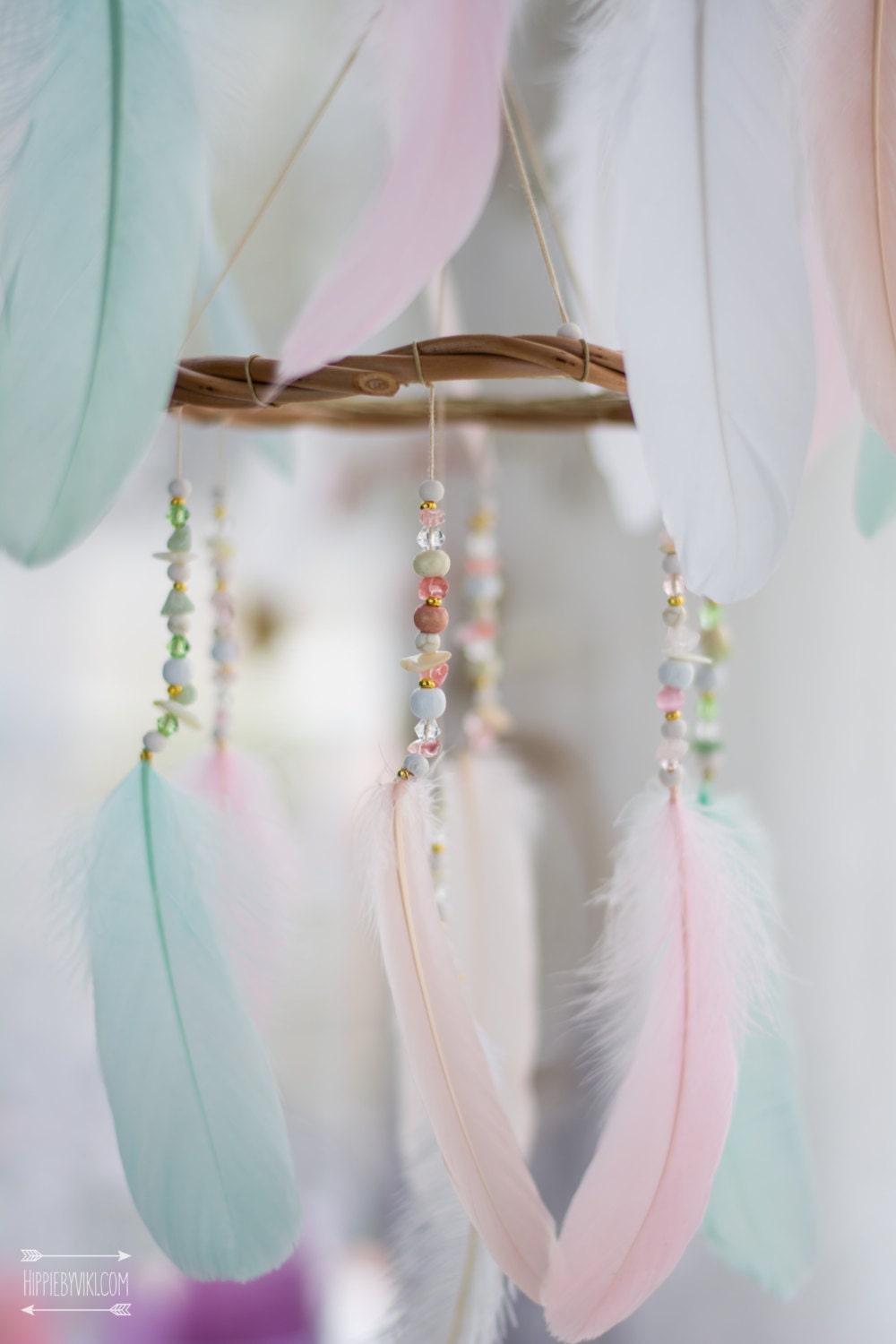 Dream Catcher Nursery Mobile Chandelier Nursery by HippiebyViki