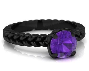 Rope engagement ring | Etsy