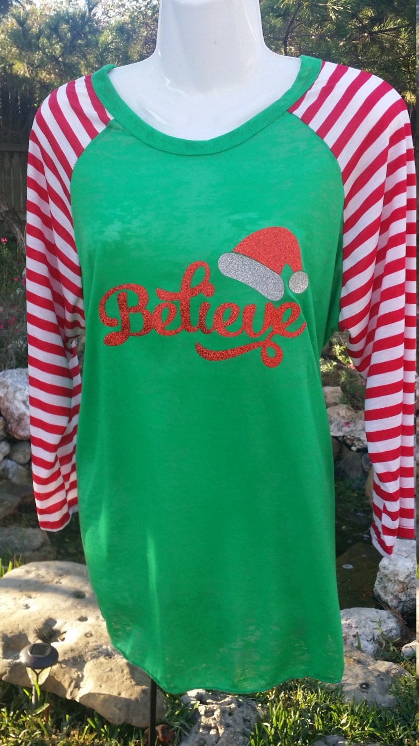 christmas shirt believe with santa hat by latdaboutique on christmas shirt believe with santa hat by latdaboutique on