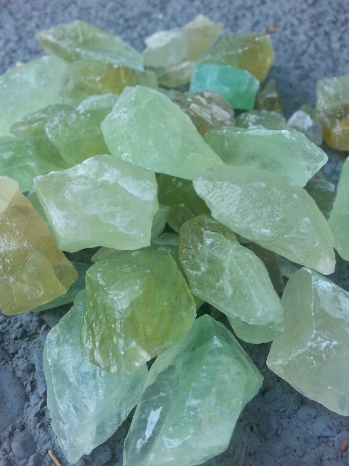 Green Calcite/ Crystal/ Heart Chakra/ Green Crystal/ Stones