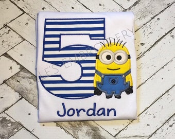 Minion birthday shirt/ Minion birthday party/ Personalized Minion shirt