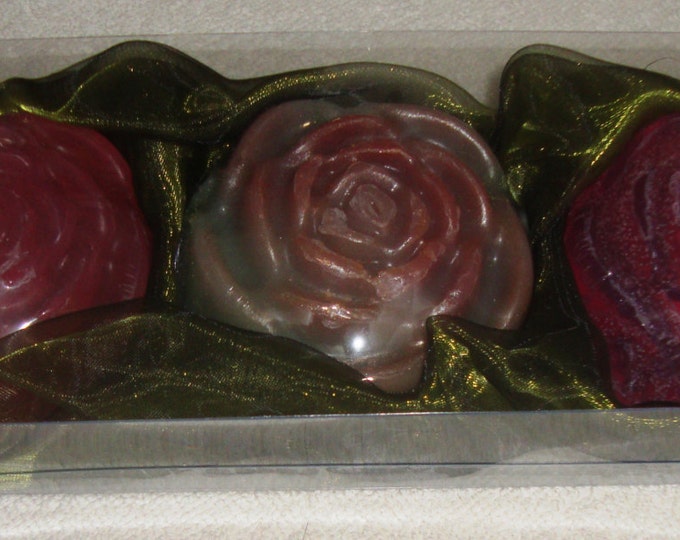 Pink Butterflies Green Soap Gift Set, Handmade Soap, Soap Gift Set, Pink Scented Soaps, Rose Floral Soap - Graduation Gift - Gift for Her