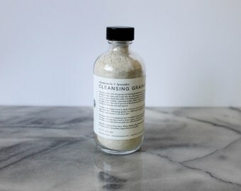 Lavender Chamomile Cleansing Grains: exfoliating cleanser, gentle face scrub, natural cleanser, natural scrub