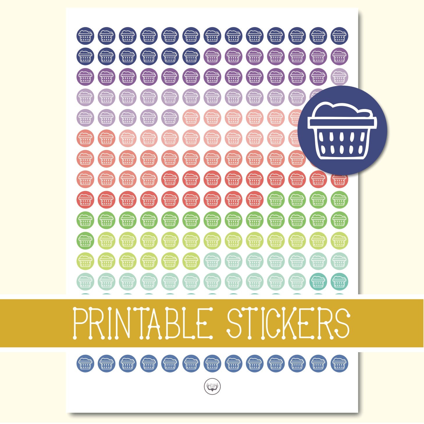 Printable Circular Stickers | laundry circle stickers printable stickers for by Printable Circular Stickers | laundry circle stickers printable stickers for by