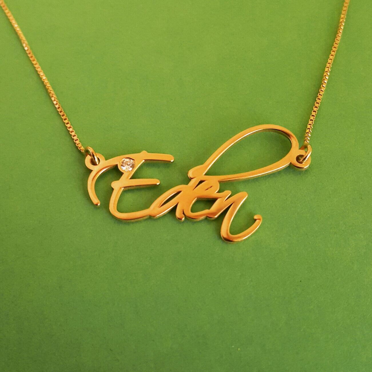 Handwriting Necklace Custom Handwriting Necklace Name Plate