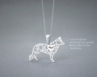 Personalised GERMAN SHEPHERD Necklace • German Shepherd • Name Necklace • Personalised Necklace • Custom Necklace • Shepherd necklace • Dog