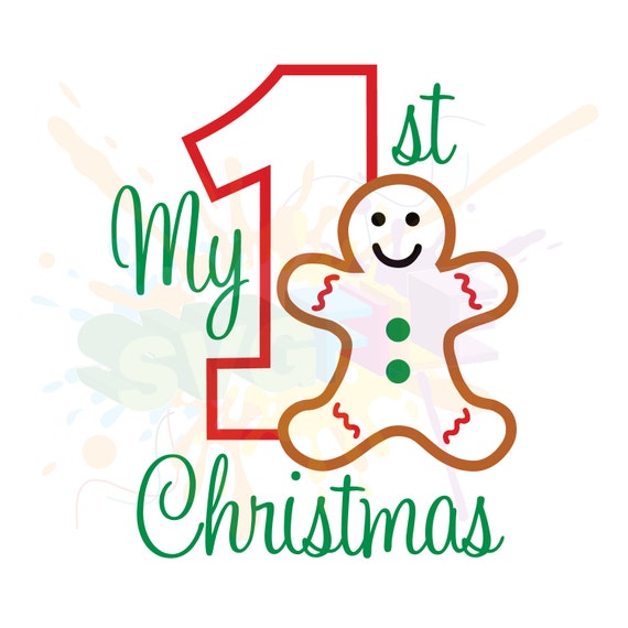 Download My First Christmas SVG Files for Cutting DXF Cricut Designs