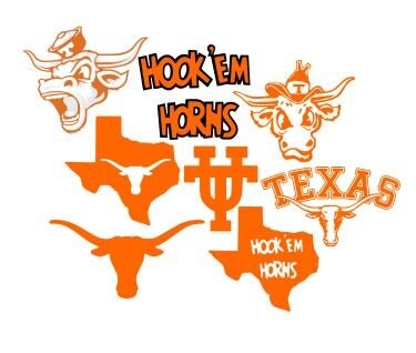 Texas Longhorns Set SVG Studio 3 DXF Ai Ps by BoodlebugGraphics