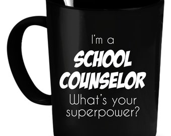 School Counselor Coffee Mug 11 oz. Perfect Gift for Your Dad, Mom, Boyfriend, Girlfriend, or Friend - Proudly Made in the USA!