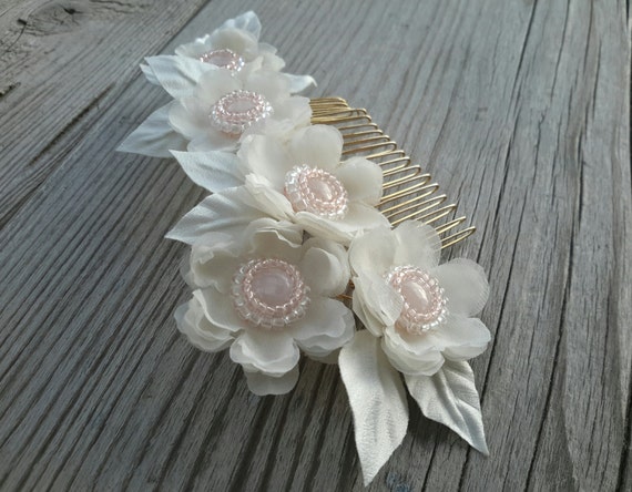 Flor Rosa Accesorios Wedding Del Pelo Peine Flor Nupcial Pelo