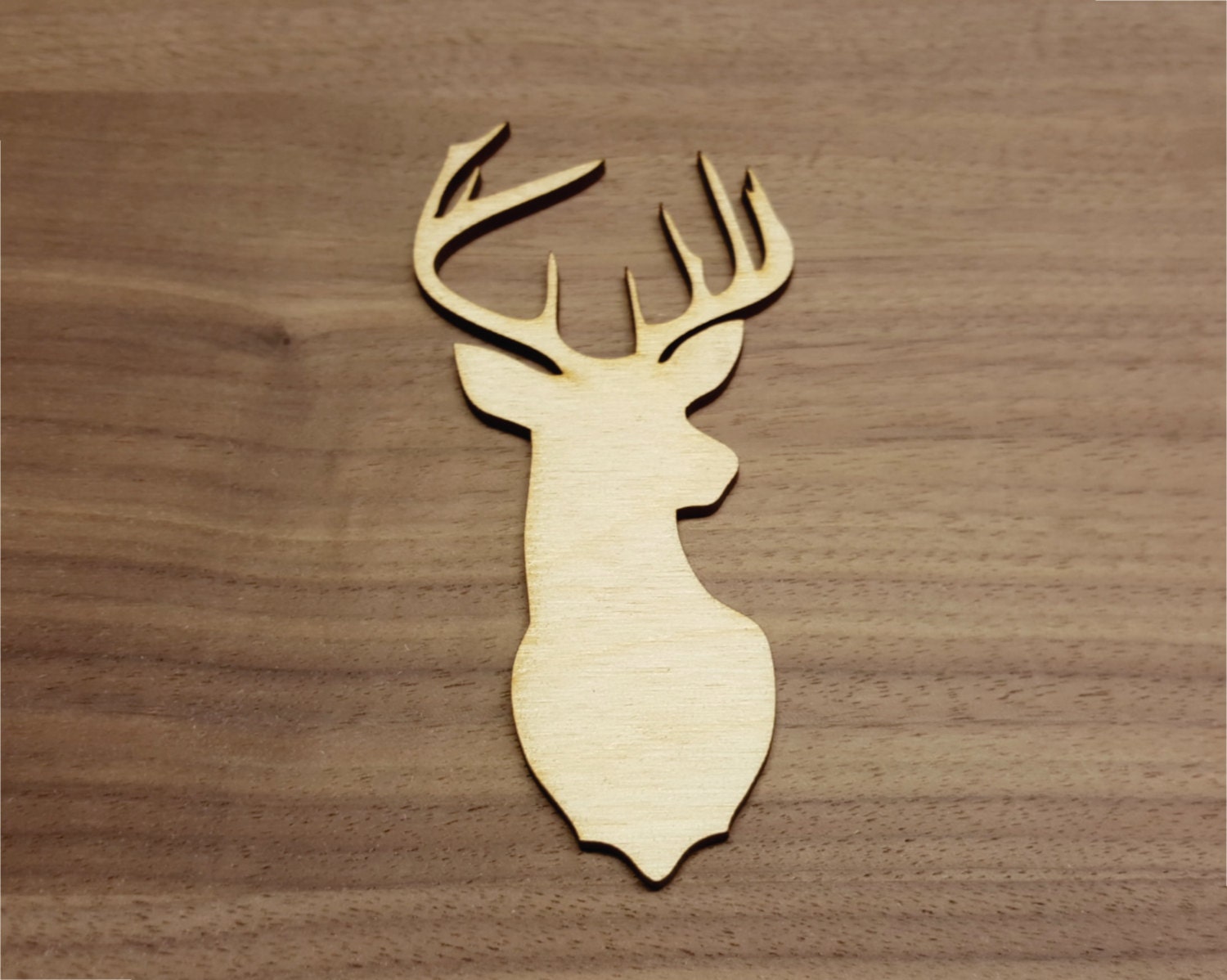 Deer Large & Small Laser Cut Unfinished Wood Cutout Shapes