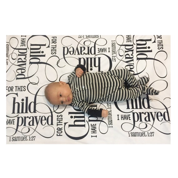 Bible Verse Blanket Swaddle Receiving Blanket Baby Shower Gift
