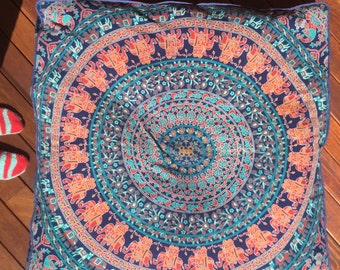 X Large Floor Cushion, Meditation cushion, Dog Bed, pillow, cushion, floor seating, mandala tapestry, tapestry, spiritual, boho decor, bed