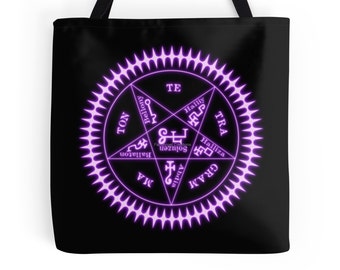 Black Butler Sebastian Michaelis Contract Sigil Tote Bag, 3 Sizes Available