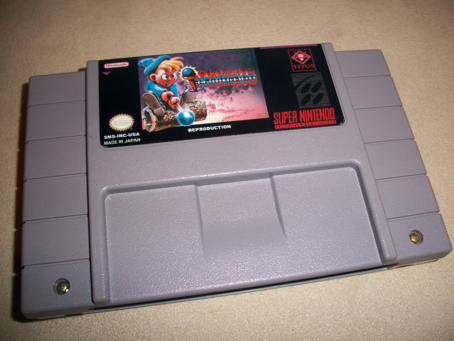 Incantation Snes Super Nintendo Reproduction Game