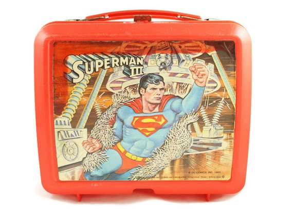 vintage superman lunch box