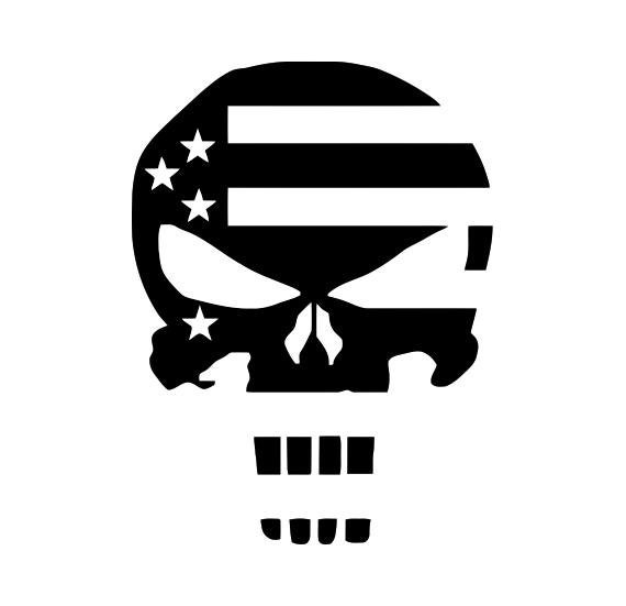 Download Punisher Skull Flag Decal / Sticker