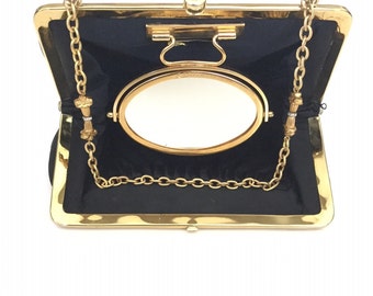 Lou Taylor Black Evening Bag Black Purse