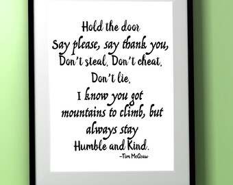 Humble and Kind/Song Lyrics/Tim McGraw/Quote