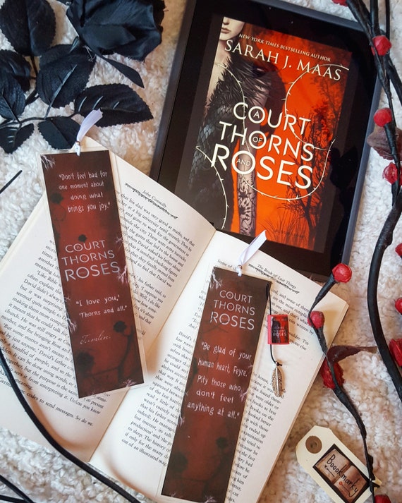 A court of thorns and roses bookmark Handmade