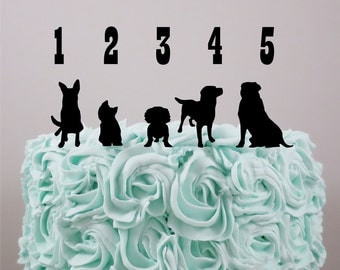 Add on, Wedding Cake Topper, Silhouette cake topper, Dog Silhouettes, Fur baby, Acrylic Cake Topper, Custom wedding cake topper.