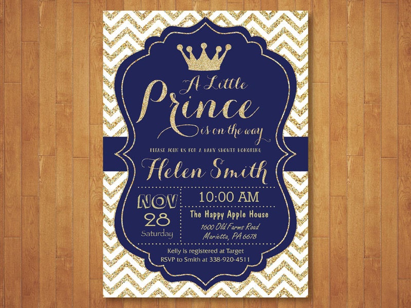 Prince Baby Shower Invitations 10