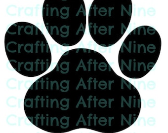 Paw Print SVG Cut Files, Svg Files, Vet PNG Image, Pawprints, Dow Paw, Cat Paw, Cut File for Silhouette, Cricut Explore Cutting File