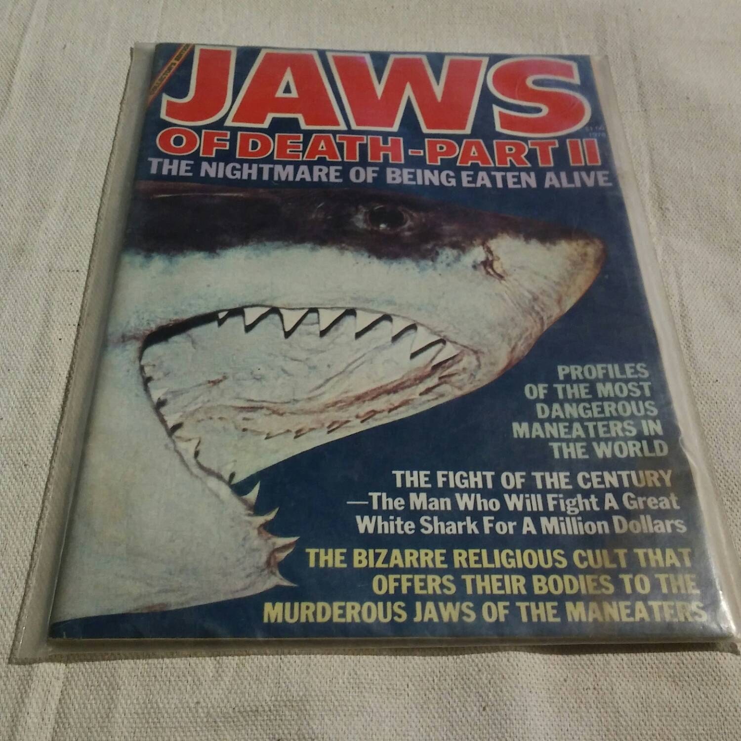 Sealed 1978 issue of jaws magazine collectors edition Jaws of