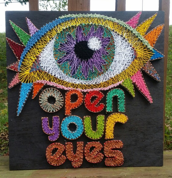 Open Your Eyes String Art by AnElegantRebellion on Etsy