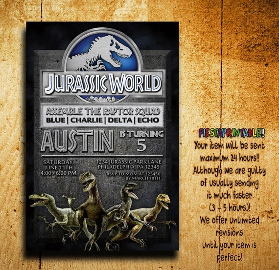 Free Printable Jurassic Park Invitations 9