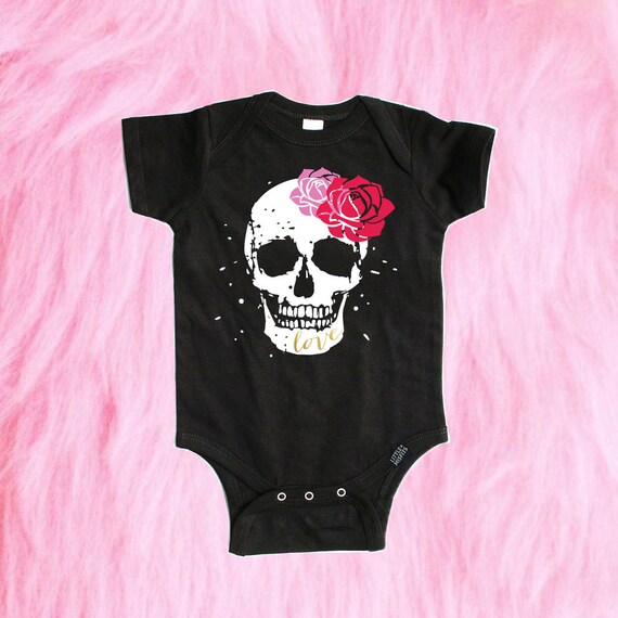 Sugar Skull Baby Shirt Girl Clothing Sugar Skull Baby Shirt Girl Clothing