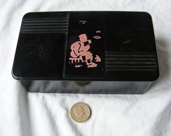 A Vintage 1950's Bakelite Smokers Tobacco Box