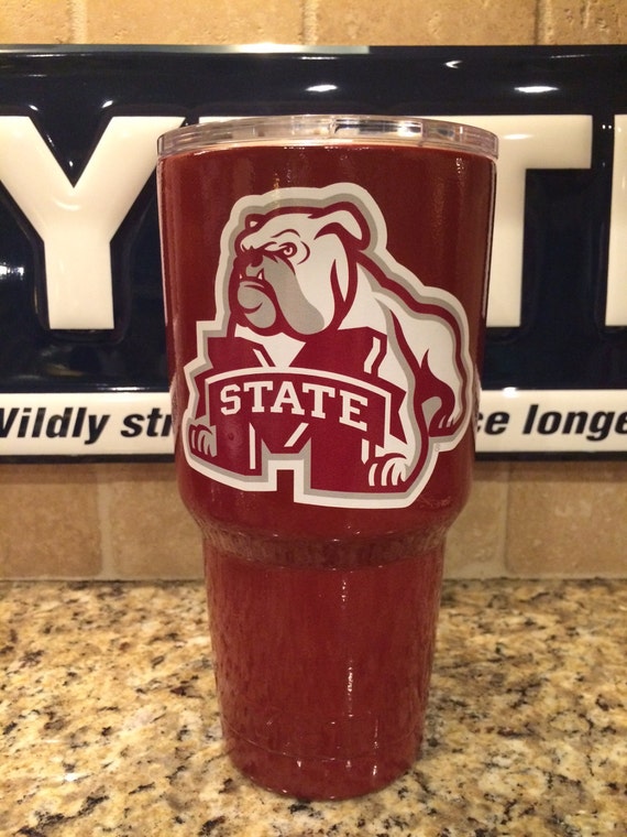 Custom YETI Rambler Tumbler Mississippi State by JessBoysColors