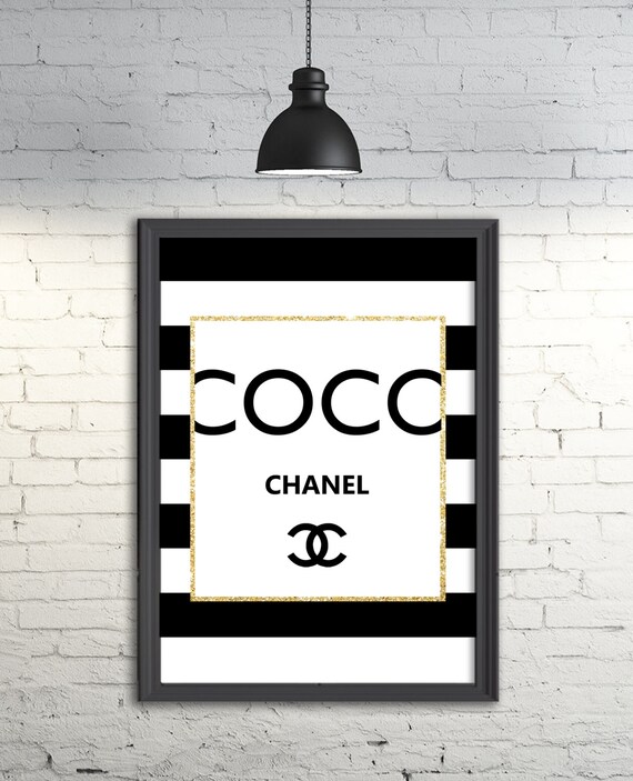 Fashion art 26. Coco Chanel Print Instant Download Home and