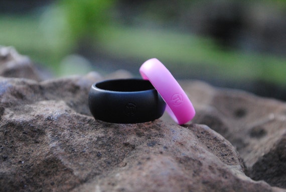  His  Hers  Fit Ring  Silicone  Wedding  Ring  Flexible Rubber