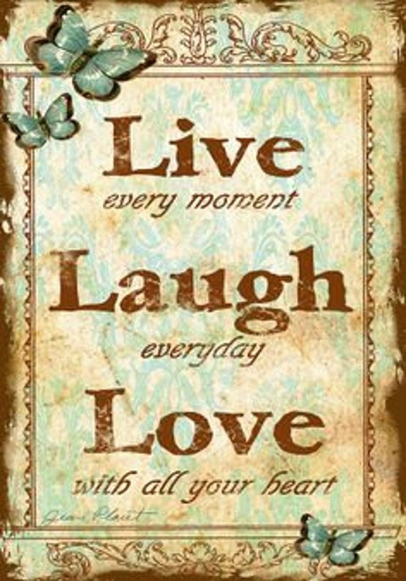 Live laugh love vintage cross stitch pattern